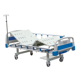 2 ηλεκτρικό νοσοκομειακό κρεβάτι κρεβατιών στροφάλων χειρωνακτικό ηλεκτρικό ιατρικό με το δίπλωμα των πλευρικών κιγκλιδωμάτων